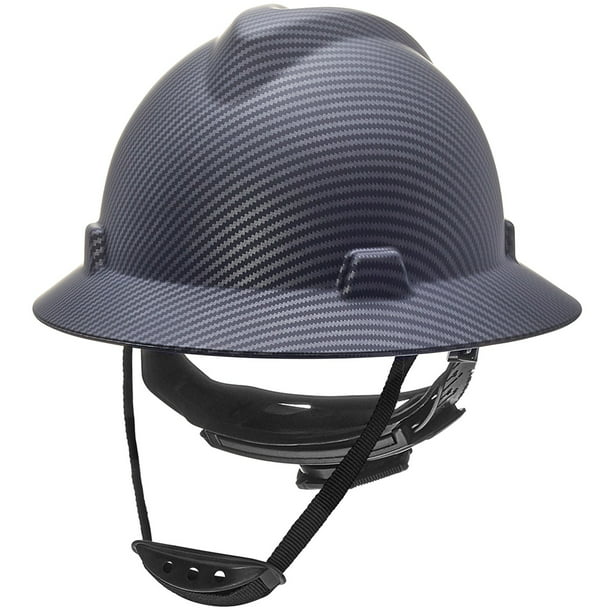 ANSI Z89.1 Approved Vented Helmet 6-Point Ratchet Suspension 02Black Smoked Visor Perfect for Construction UNINOVA Safety Hard Hat with Visor 